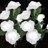 Solar Rose Lights Outdoor, 2 Pack with 14 Rose Flowers Waterproof Color Changing LED Flower Lights, Solar Powered Garden Stakes for Yard, Patio