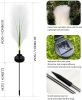 Solar Garden Lights Outdoor Waterproof 4 Pack Solar Flower Lights Decorative Landscape Lighting Pathway Patio Yard Decor Solar Reed Garden Lights