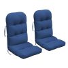 2 PCS Indoor or Outdoor Waterproof Adirondack Chair Seat and Back Cushion