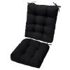 Waterproof Rocking Chair Cushion Upper And Lower Back And Seat Sets with Non-Slip Ties Oxford Cloth Surface Polyester Filling Comfortable for Indoor H