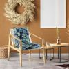 Waterproof Rocking Chair Cushion Upper And Lower Back And Seat Sets with Non-Slip Ties Oxford Cloth Surface Polyester Filling Comfortable for Indoor H
