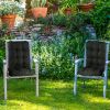 Waterproof Rocking Chair Cushion Upper And Lower Back And Seat Sets with Non-Slip Ties Oxford Cloth Surface Polyester Filling Comfortable for Indoor H