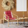 Waterproof Rocking Chair Cushion Upper And Lower Back And Seat Sets with Non-Slip Ties Oxford Cloth Surface Polyester Filling Comfortable for Indoor H