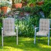 Waterproof Rocking Chair Cushion Upper And Lower Back And Seat Sets with Non-Slip Ties Oxford Cloth Surface Polyester Filling Comfortable for Indoor H