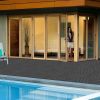 Plastic Interlocking Deck Tiles, 12.00"x12.00"(Pack of 44 ), Patio Flooring Outdoor Waterproof All Weather Use for Garden Poolside Front/Back Yard