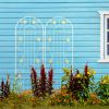 2 Pack Metal Garden Trellis 86.7" x 19.7" Rustproof Trellis for Climbing Plants Outdoor Flower Support