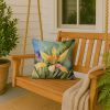 New Mexico Yucca Flower in Watercolor Throw Pillow Machine Washable, Indoor Outdoor Decorative Pillow for Couch, Bed or Patio, 18Hx18W