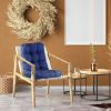 Waterproof Rocking Chair Cushion Upper And Lower Back And Seat Sets with Non-Slip Ties Oxford Cloth Surface Polyester Filling Comfortable for Indoor H