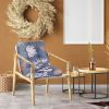 Waterproof Rocking Chair Cushion Upper And Lower Back And Seat Sets with Non-Slip Ties Oxford Cloth Surface Polyester Filling Comfortable for Indoor H
