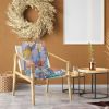 Waterproof Rocking Chair Cushion Upper And Lower Back And Seat Sets with Non-Slip Ties Oxford Cloth Surface Polyester Filling Comfortable for Indoor H