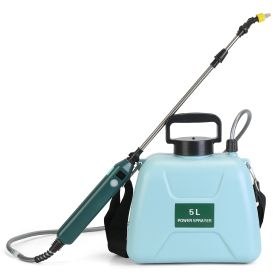 5L/1.32Gallon Battery Operated Water Sprayer Portable Garden Sprayer Electric Sprayer with Rechargeable Handle Telescopic Wand 3 Spray Nozzles Shoulde (Option: GardenSprayerBlue)